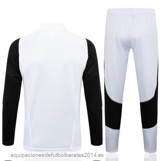 Nuevo Conjunto Completo Sudadera Entrenamiento Niños Juventus 23/24 Blanco I Negro Rosa Baratas